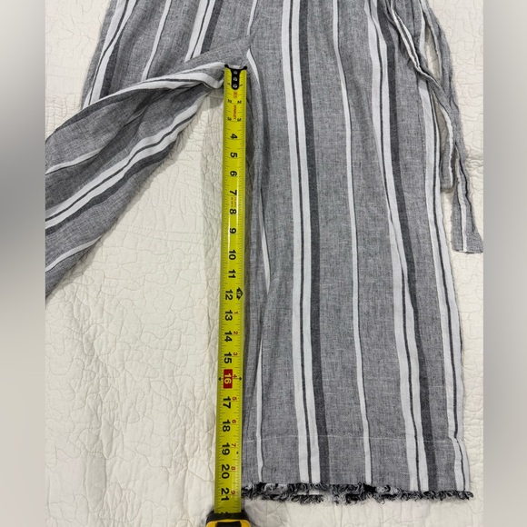 ANTHROPOLOGIE CLOTH & STONE Women’s Gray and White Striped Jumpsuit Size S - Picture 6 of 11